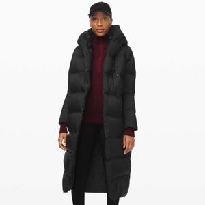 Lululemon Cloudscape Wrap Waterproof Puffer Coat Black